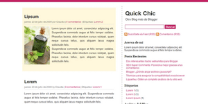 Quick Chic Blogger Template