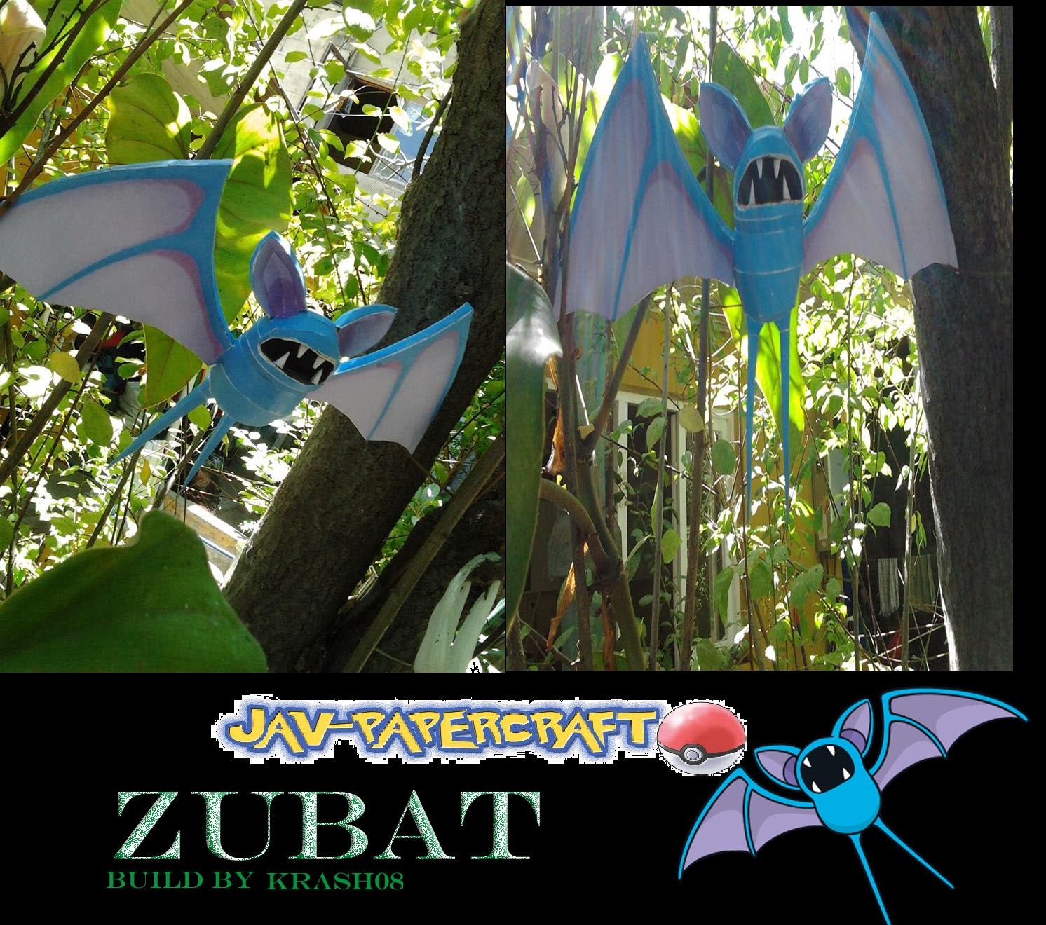 Zubat Paper Model