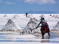 Tuz işçileri – Salar de Uyuni