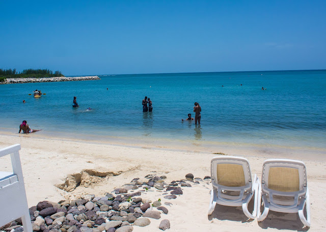 Beach front in RIU Montego Bay Jamaica