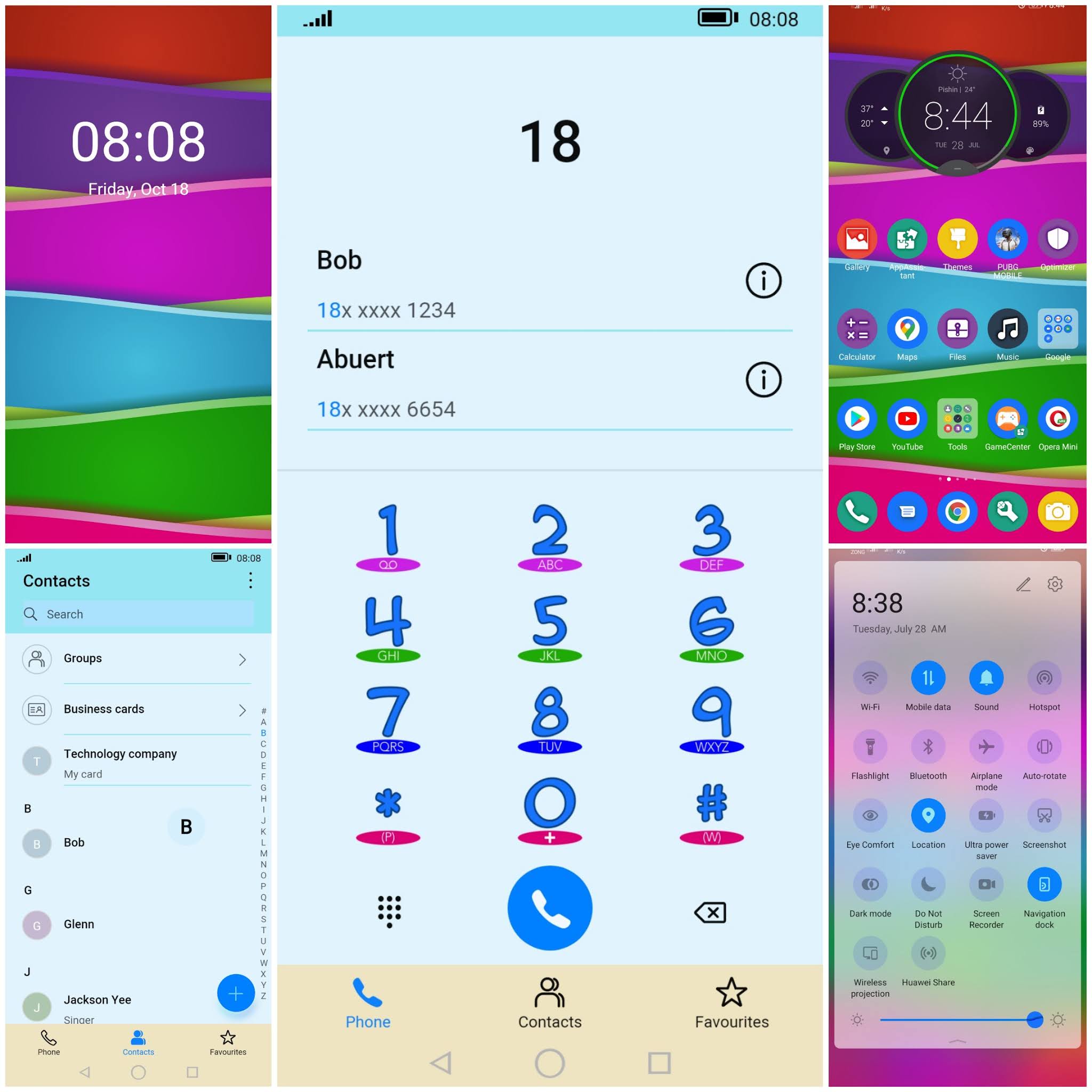Colorful Theme For EMUI 10/9 And Magic UI 3/2 | Best Huawei Themes / Best Honor themes