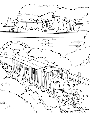 Thomas the train coloring pages