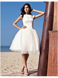  Alt+Chic & Modern/Glamorous & Dramatic/Reception Ball Gown Knee-length Wedding Dress (11341132) 