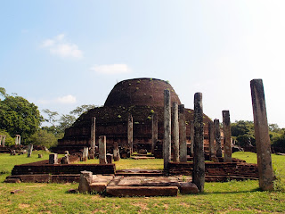 It's all about the ruins in Polonnaruwa.