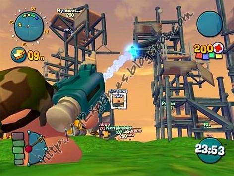 Free Download Games - Worms 3D