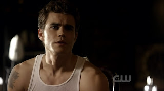 Paul Wesley and Ian Somerhalder Shirtless on Vampire Diaries s1e04