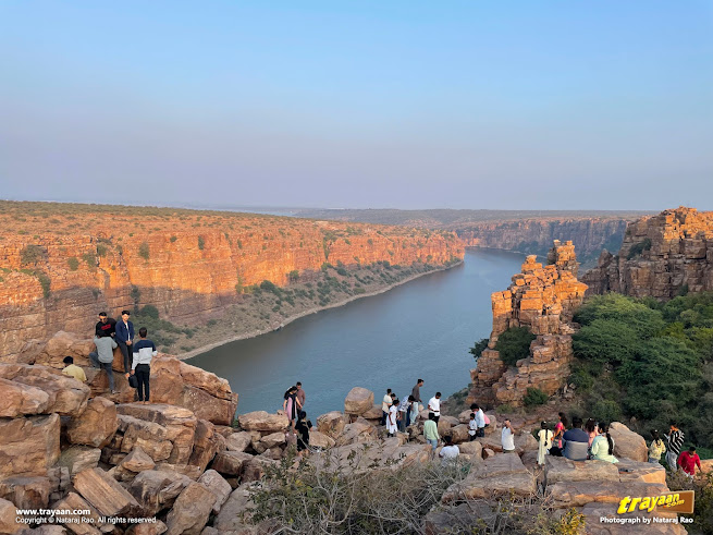 Evening sunset time at Gandikota viewpoint