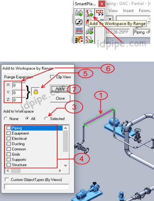 Add WorkSpace by Range SP3D