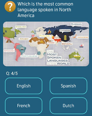 Which is the most common language spoken in North America?