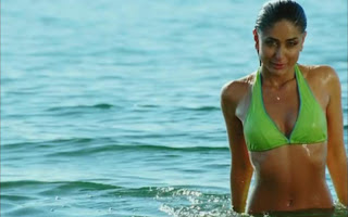 Kareena Kapoor Hot & Sexy Green Tiny bikini Pics