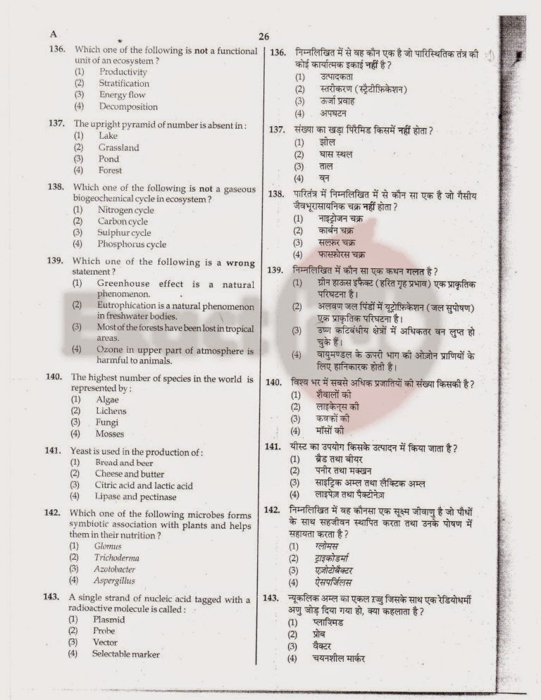 AIPMT 2012 Exam Question Paper Page 26