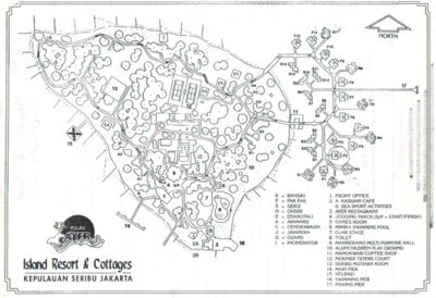 Pulau Ayer Map Layout, Pulau Ayer Pulau Seribu, Pulau Wisata, Paket Liburan Wisata Ke Pulau Seribu Harga Diskon Hub. 021-7668477, 021-7513323 (office hour)