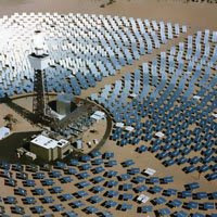 Un impianto per la produzione di energia solare