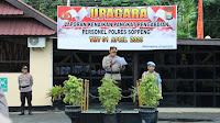Polres Soppeng Gelar Koorps Raport Kenaikan Pangkat Pengabdian personil TMT 01 April 2023, Ini Personil Yang Naik Pangkat
