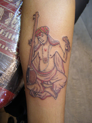  the saint etched on my hand permanently! Here's a picture of the tattoo.