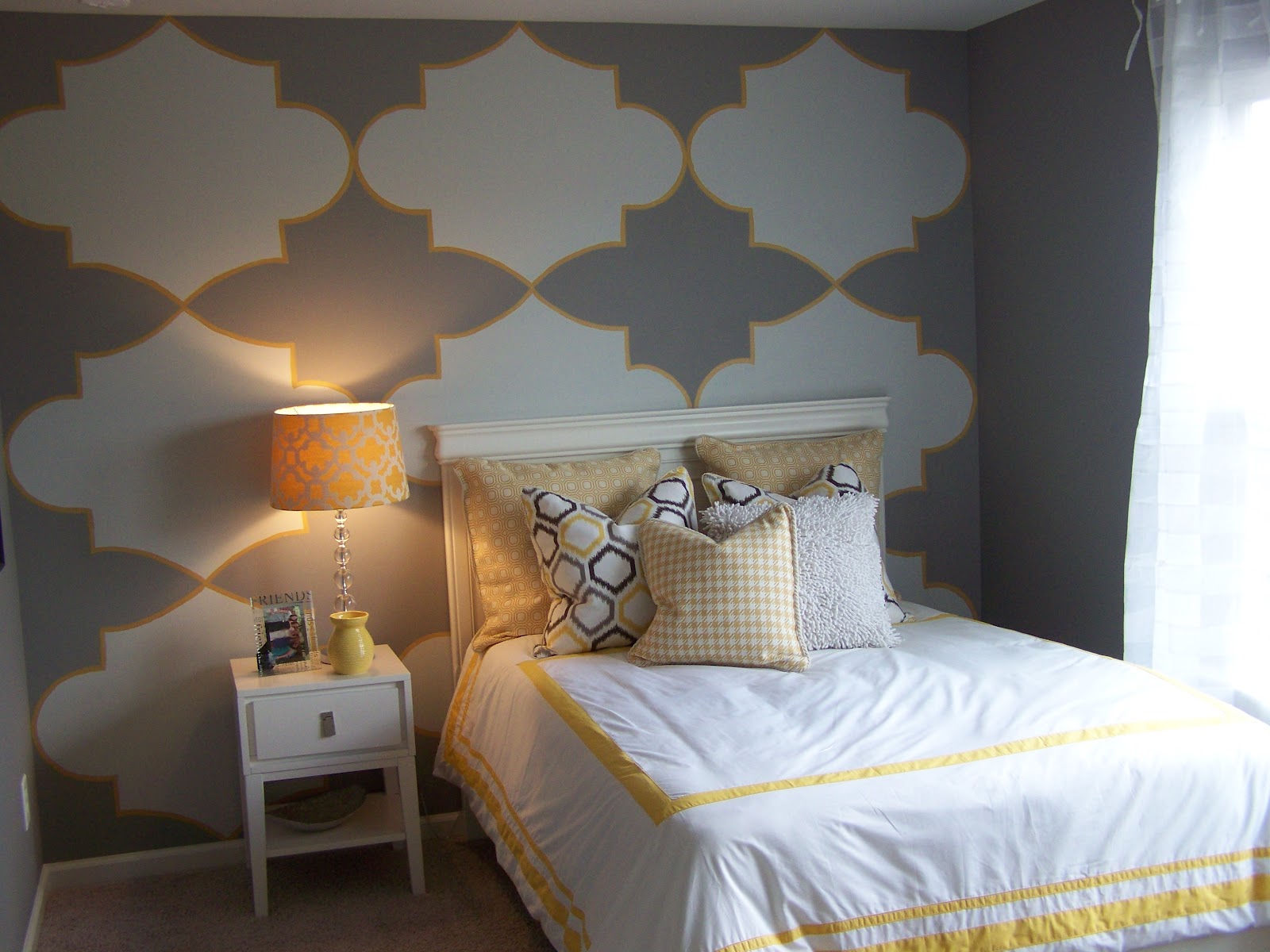 Gray and Yellow  Teen  Tween Room  Design Dazzle