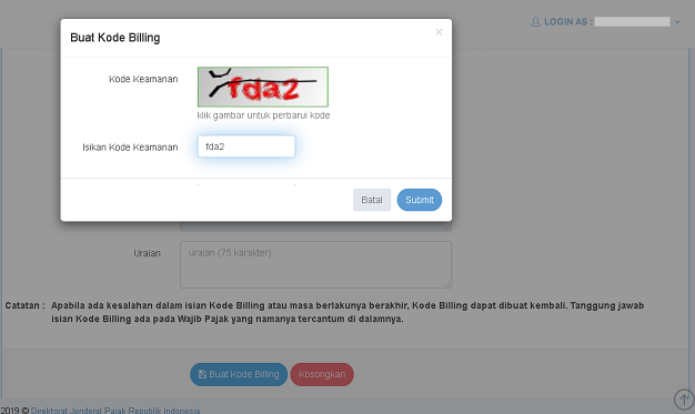 Cara Membuat Kode Billing SSE2 via DJP Online 2020