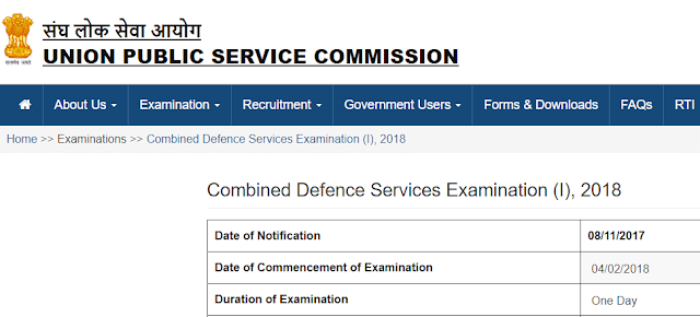 UPSC CDS 2018 Question Papers