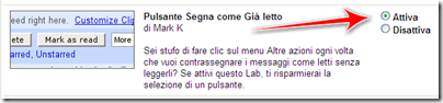 come segnare come già letto email gmail