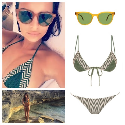 Emily Ratajkowski in Tori Praver Lahaina Bikini in Ziggy Cactus