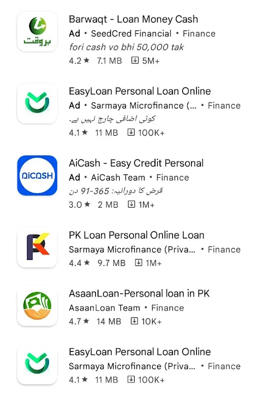 List of The Apps Scam for Online Loan