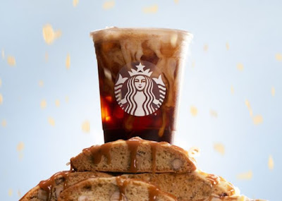 Starbucks Iced Hazelnut Oat Milk Shaken Espresso.
