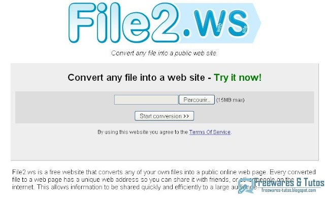 File2.ws : un service en ligne pour convertir tous types de fichiers en page web