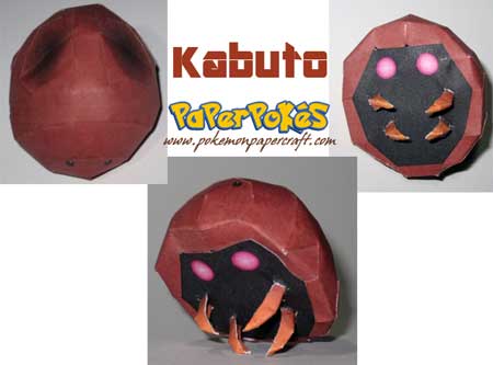 Pokemon Kabuto Papercraft