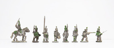 Dutch mounted officer / Line command x 3 / March attack x 2 / Firing line x 2: