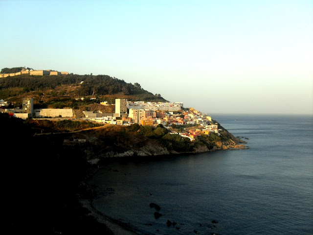 Vistas de la costa de Ceuta