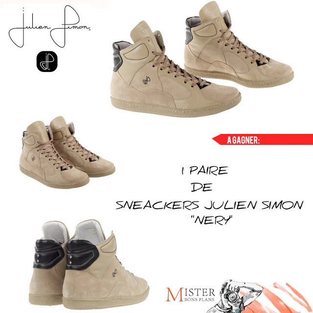 1 paire de sneackers Julien Simon "Nery" 