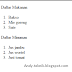 Pengertian list/daftar di HTML beserta contohnya