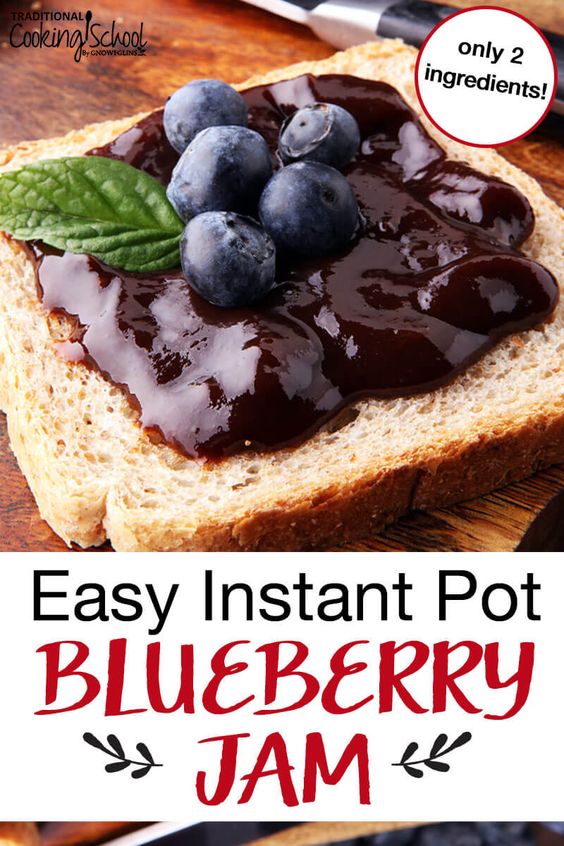 Easy Instant Pot Blueberry Jam (just 2 ingredients ...