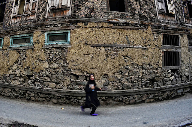 kashmir, srinagar, street, young, girl