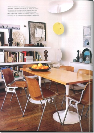 Prateleira na sala de jantar - Foto Architectural Digest