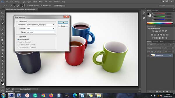 Save Selection dialog box.