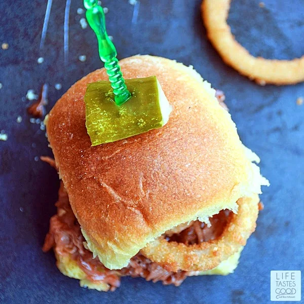 Slow Cooker Pulled Pork Sliders | by Life Tastes Good