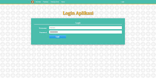 Halaman login untuk admin