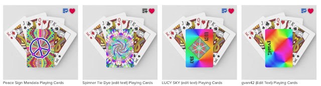 Decorated Playing Cards Zazzle Gregvan