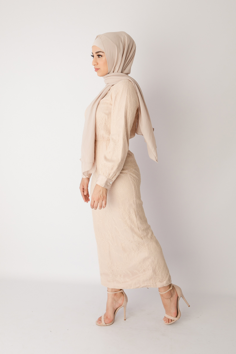 Padupadan Hijab  dan Dress Trend  Model Baju  Lebaran Tahun 