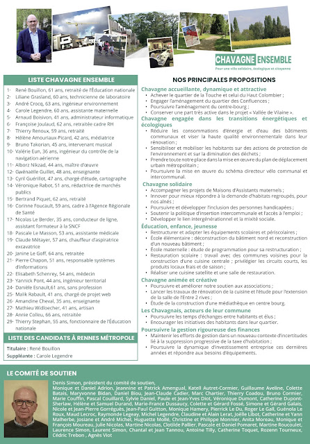 Elections municipales 2020 - Chavagne ensemble - Programme - page 6