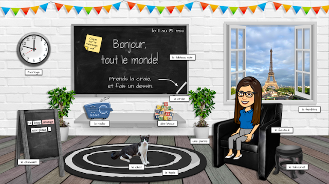 My Virtual French Classroom in Google Slides - D. Mancuso