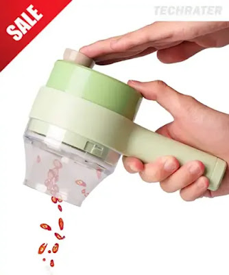 4-in-1 Wireless Electric Chopper for Vegetable & Fruits