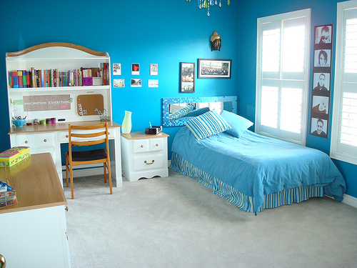 House Designs: Sweet Child Blue Room With Elegant Designs