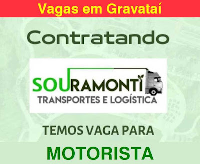 Empresa abre vagas para Motorista em Gravataí