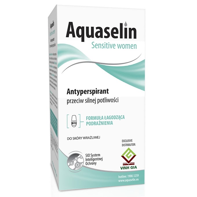 [ nhathuocducviethcm ] Aquaselin Sensitive Women 50ml– Lăn nách nữ loại thường (ít mồ hôi)