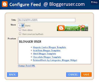 Recent posts Widget for Blogger / Blogspot