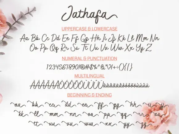 Jathafa Modern Handwritten Font