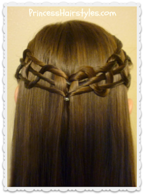 Snake weave crown, tie back hairstyle tutorial