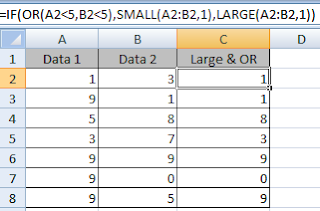 mencari nilai terbesar di excel